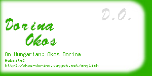 dorina okos business card